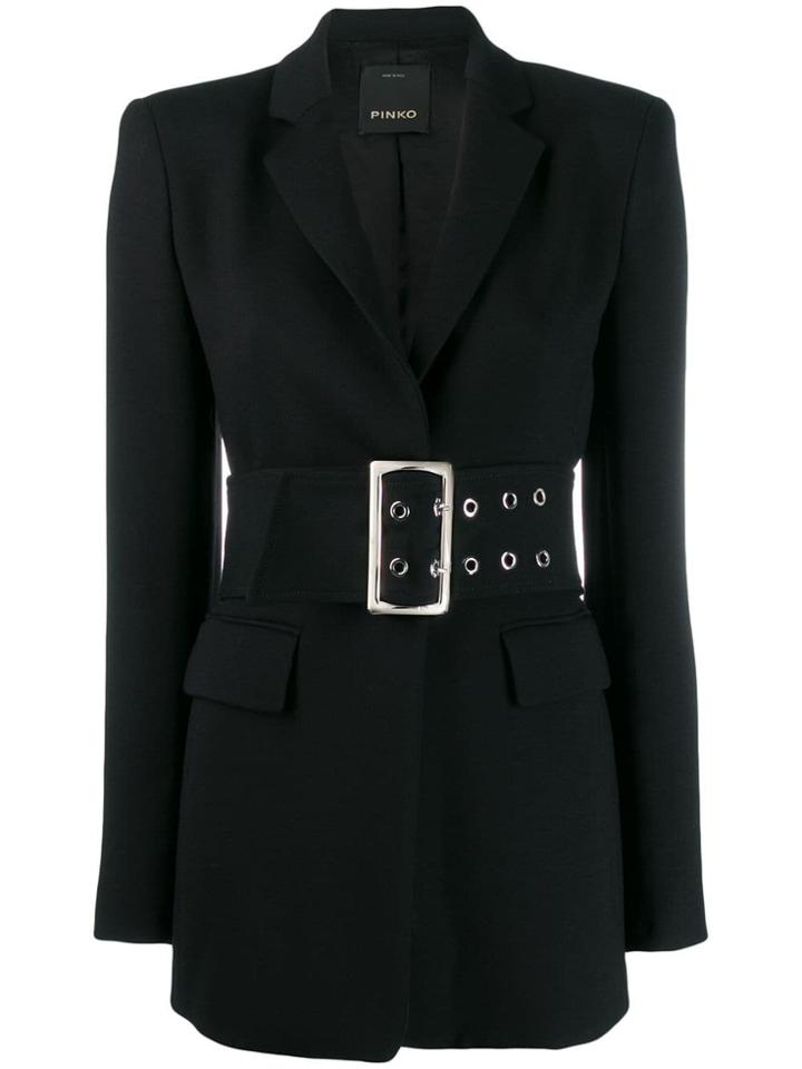 Pinko Elongated Belted Blazer - Black