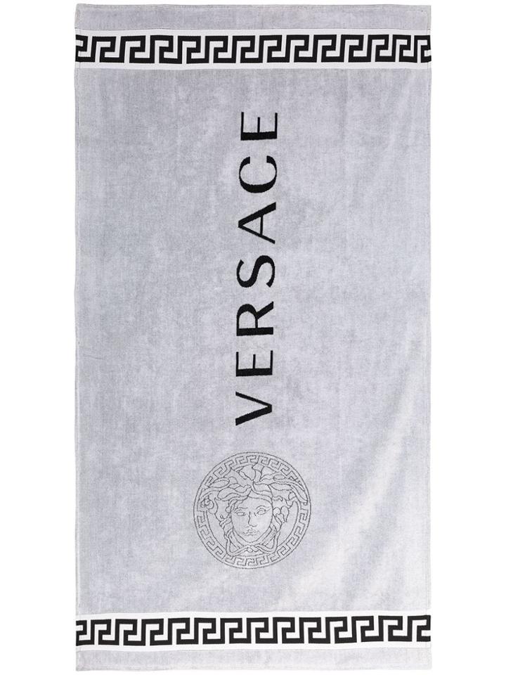 Versace Medusa Beach Towel - Black