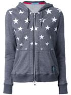 Guild Prime Star Print Zipped Hoodie, Women's, Size: 36, Grey, Cotton