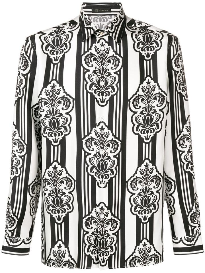 Versace Printed Classic Shirt - White