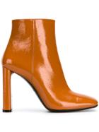 Casadei Varnished Ankle Boots - Yellow & Orange