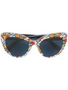 Dolce & Gabbana Eyewear Majolica Print Sunglasses - Blue