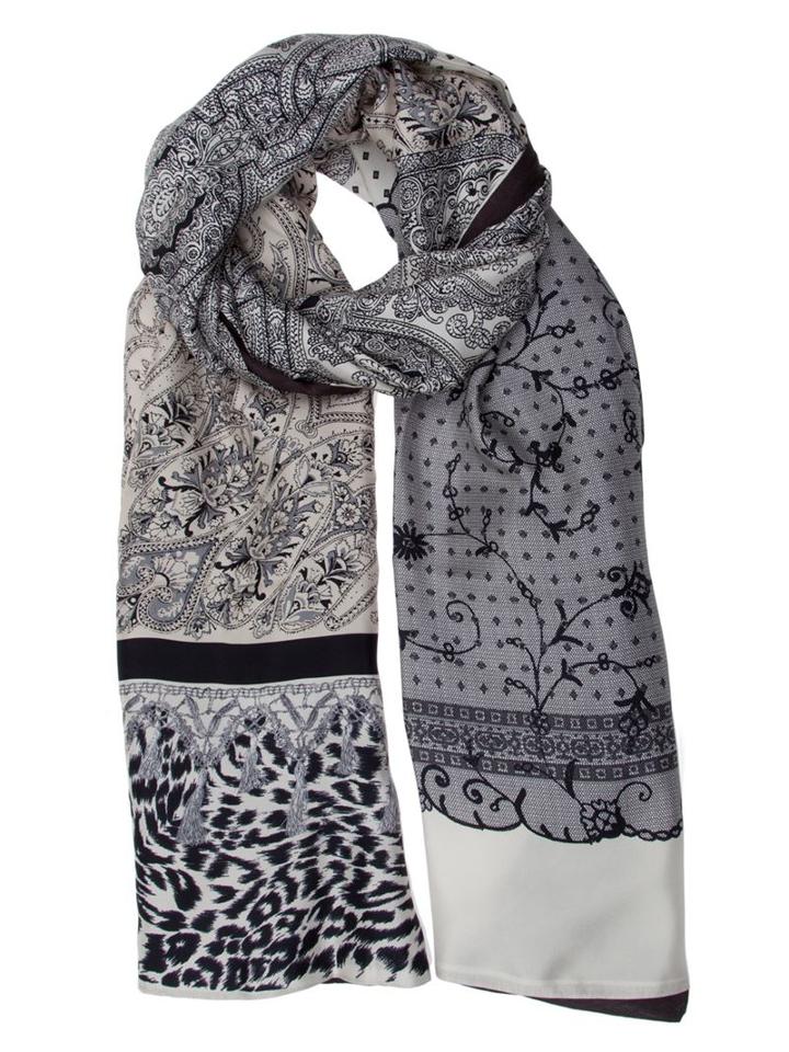 Pierre-louis Mascia Mixed Print Scarf, Adult Unisex, Blue, Silk/cotton
