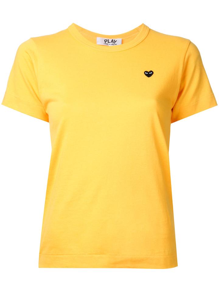 Comme Des Garçons Play Black Heart T-shirt - Yellow & Orange