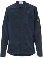 Stone Island - Lightweight Shirt Jacket - Men - Cotton/polyamide - Xl, Blue, Cotton/polyamide