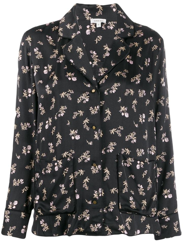 Love Stories Floral-print Shirt - Black