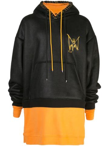 Mjb Marc Jacques Burton Geminus Double-layered Hoodie - Black