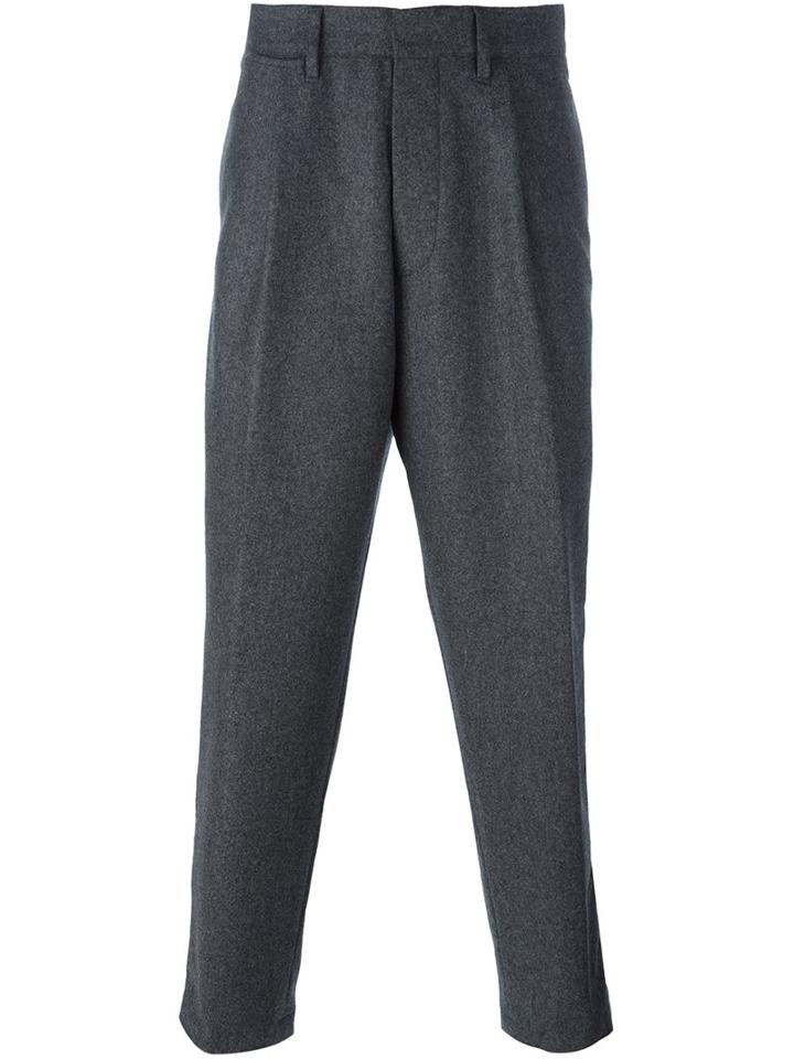 The Gigi 'tongae' Trousers, Men's, Size: 48, Grey, Wool
