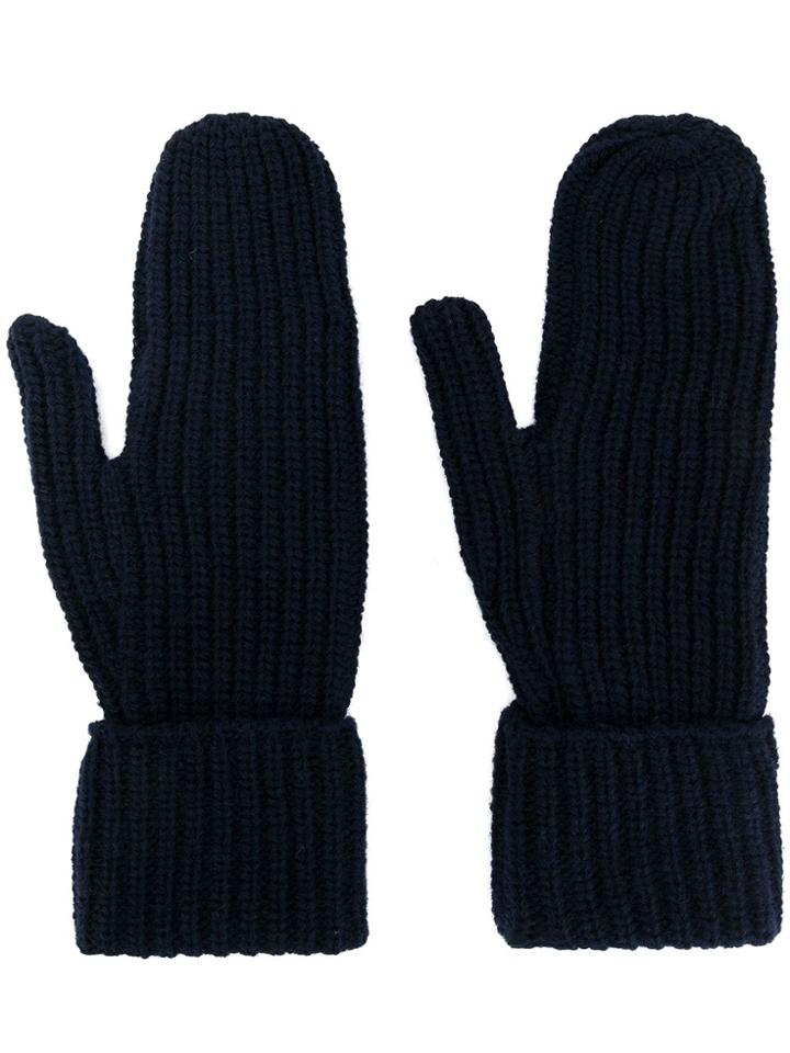 Wood Wood Elna Mittens - Blue