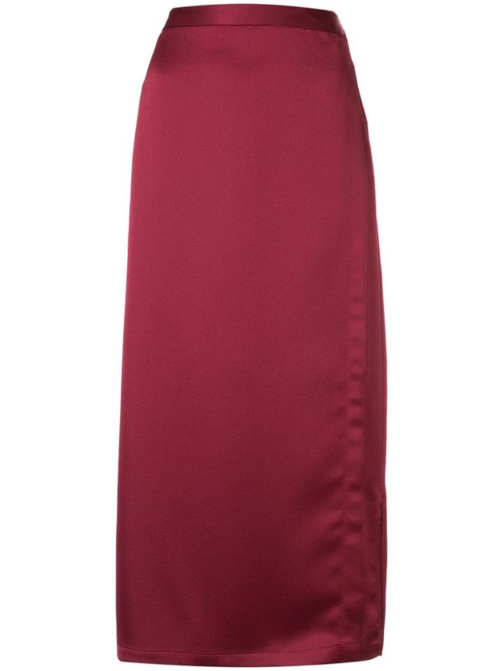 Kacey Devlin Utility Wrap Skirt - Red