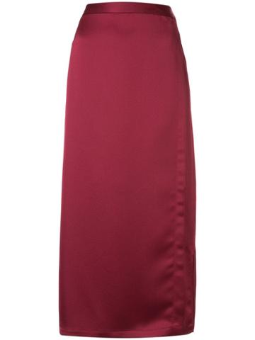 Kacey Devlin Utility Wrap Skirt - Red