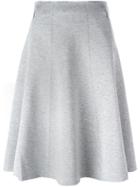 T By Alexander Wang Pleated Knee Length Skirt - Grey