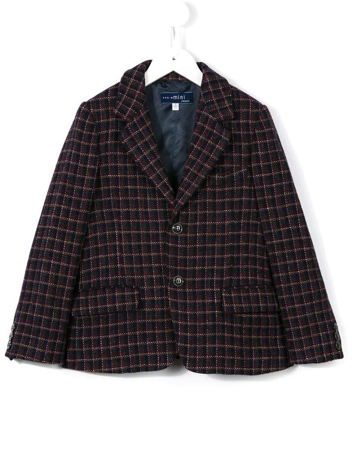 Simonetta Checked Blazer, Toddler Boy's, Size: 4 Yrs, Red