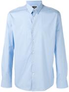 Fendi Classic Shirt, Men's, Size: 41, Blue, Cotton/spandex/elastane