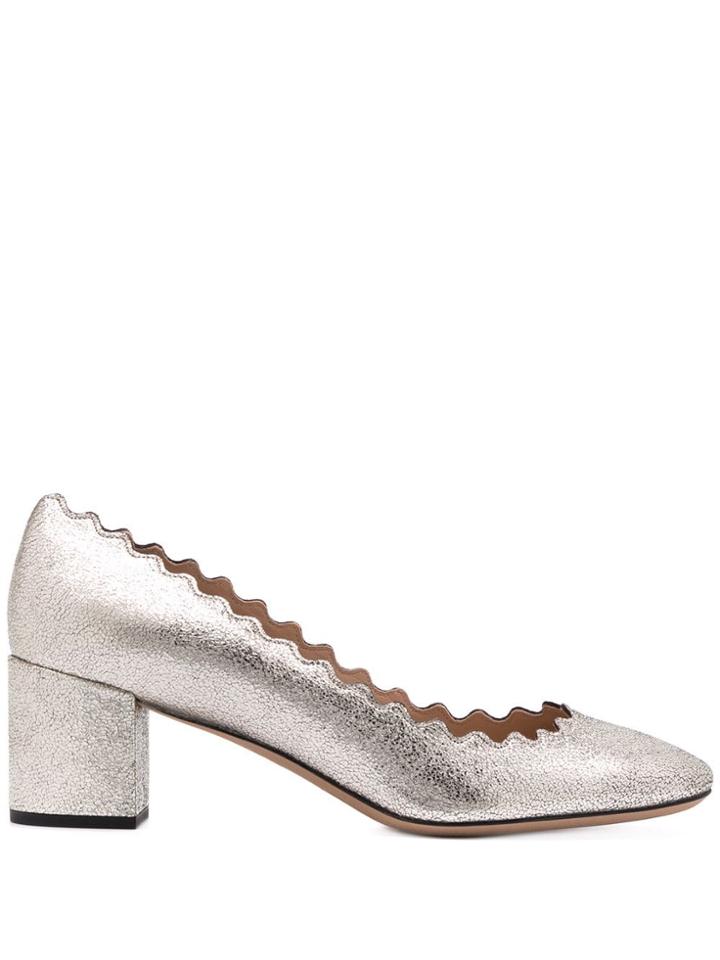 Chloé High-shine Pumps - Gold