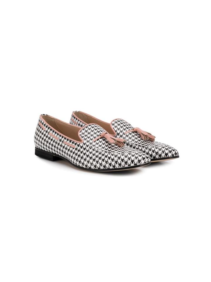 Gallucci Kids Girls Decorated Loafers - Black