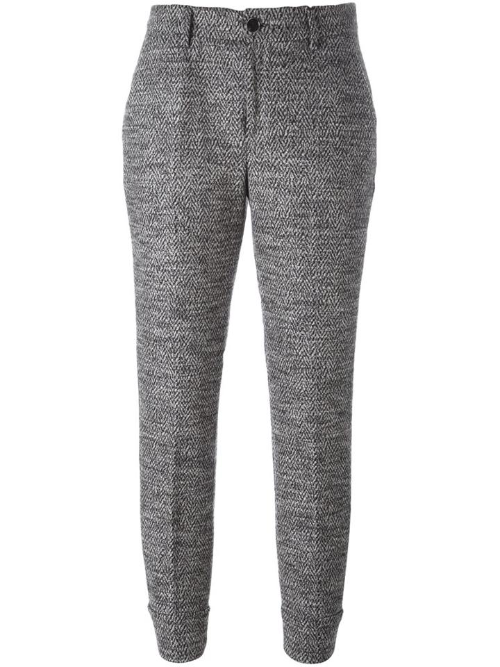 7 For All Mankind Tapered Trousers, Women's, Size: 31, Grey, Polyamide/spandex/elastane/viscose/wool