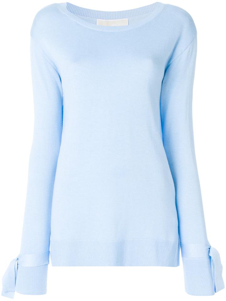 Michael Michael Kors Tie-detail Sweater - Blue