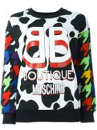 Boutique Moschino Multiprint Logo Detail Sweatshirt