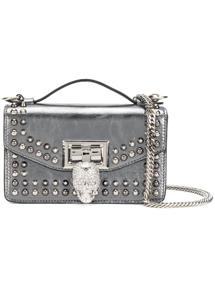 Philipp Plein Estia-1 Mini Shoulder Bag - Grey