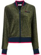 Fila Logo Glitter Bomber Jacket - Metallic