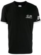 Cp Company Contrast Logo T-shirt - Black