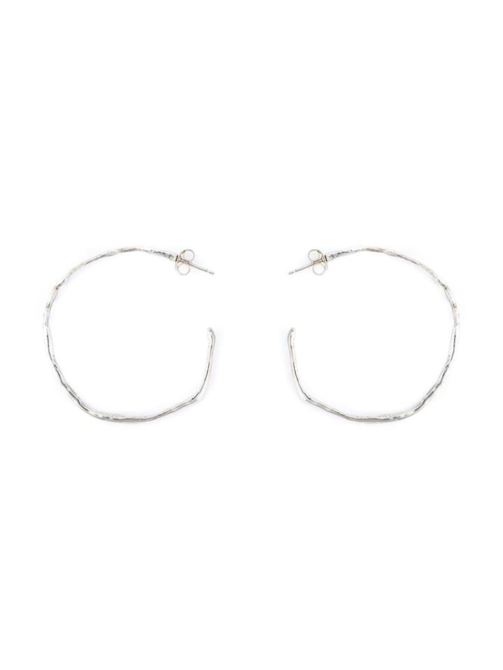 Natasha Collis Hoop Stud Earrings, Women's, Metallic