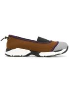 Marni Colour Block Laceless Sneakers - Brown