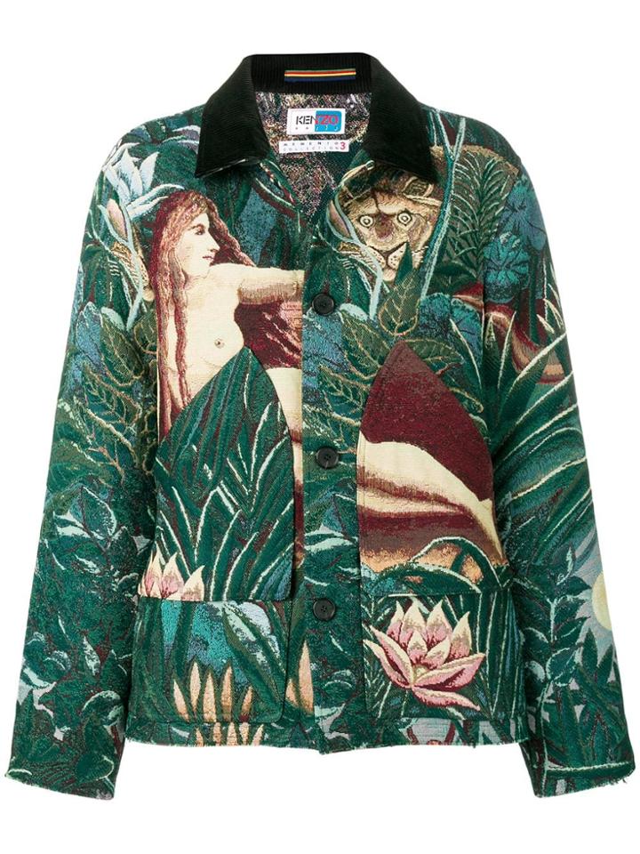 Kenzo Jacquard Jacket - Green