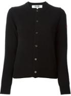 Comme Des Garçons Play Buttoned Cardigan, Women's, Size: Xs, Black, Wool