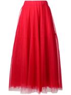 P.a.r.o.s.h. Tulle Full Skirt - Red