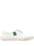 Saint Laurent Paris Plaque Sneakers - White