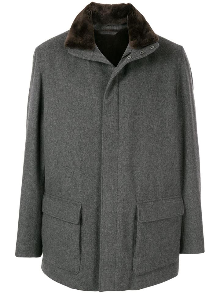Loro Piana Winter Voyager Textured Coat - Grey