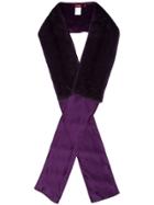 Sies Marjan Long Layered Scarf - Pink & Purple
