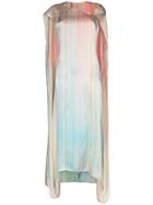 Poiret Printed Cape Maxi Dress - Multicoloured