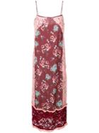 I'm Isola Marras Floral Print Lace Panel Shift Dress - Red
