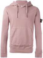 Stone Island Classic Hoodie, Men's, Size: Small, Pink/purple, Cotton