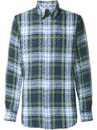 Vivienne Westwood Man Hole-punched Plaid Shirt