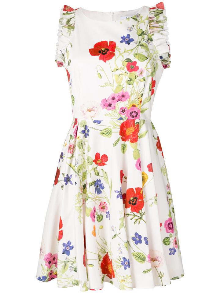 Blugirl Floral Print Sun Dress - White