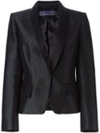 Emanuel Ungaro Dotted Texture Blazer, Women's, Size: 44, Black, Polyamide/polyester/rayon