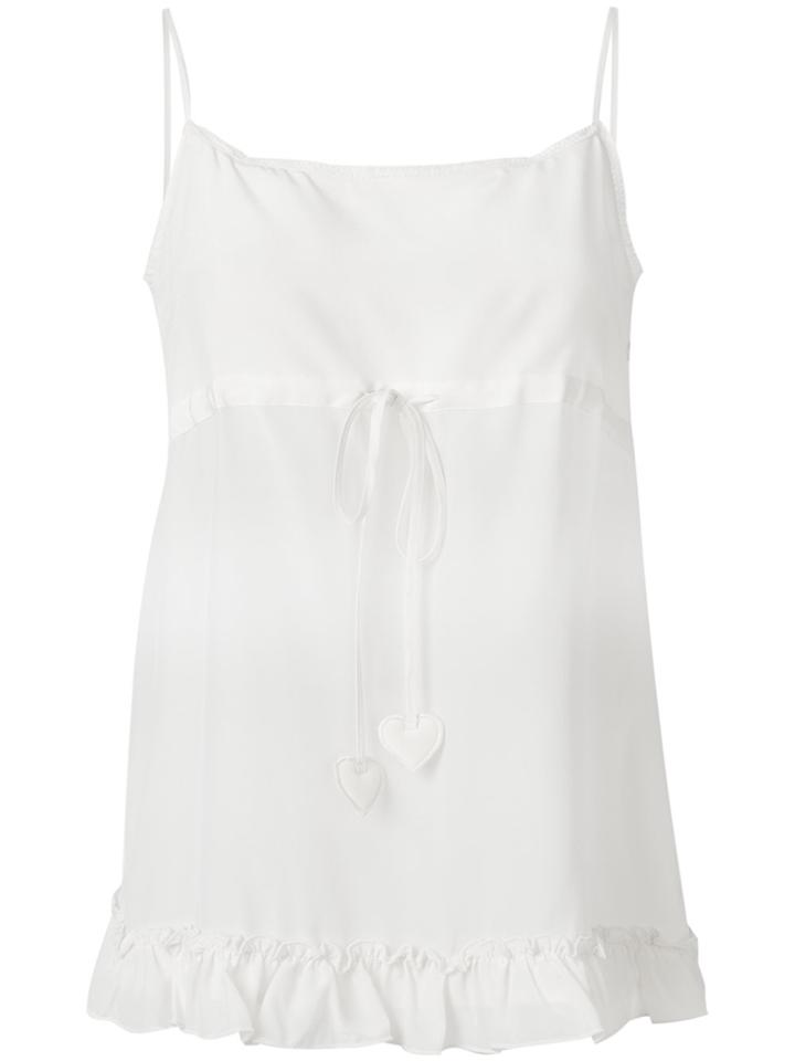 Twin-set Drawstring Waist Top - White