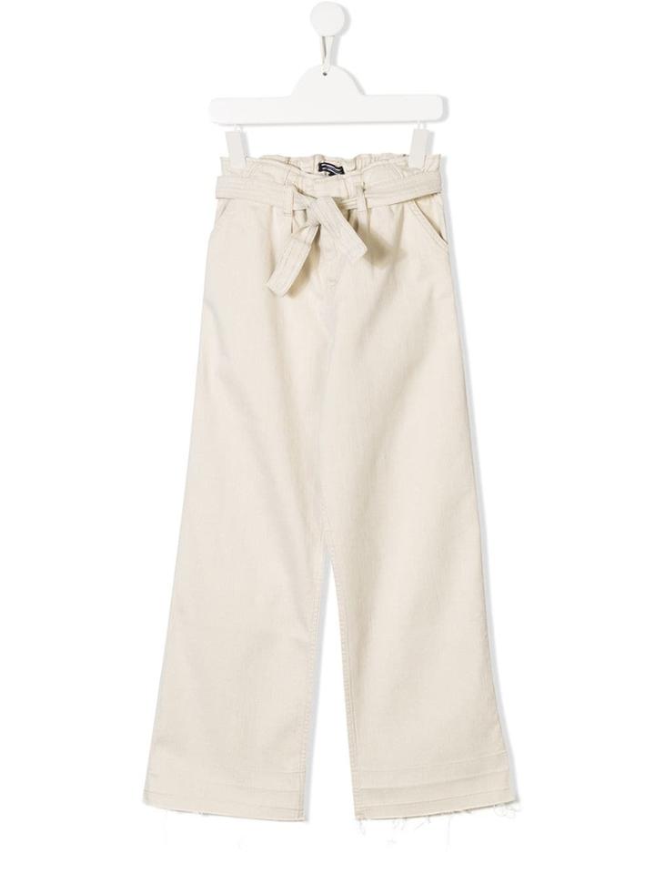 Tommy Hilfiger Junior Belted Waist Trousers - Neutrals