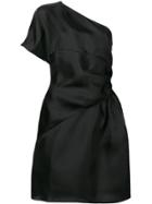 Lanvin One Shoulder Mini Dress - Black