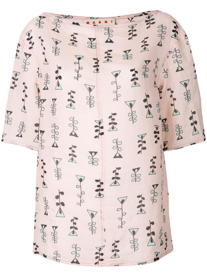 Marni Printed Blouse - Pink
