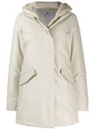 Woolrich Padded Parka Coat - White