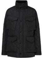 Burberry Packaway Hood Quilted Thermoregulated Field Jacket - Black
