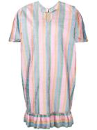 William Vintage 1965 Striped Short Dress - Pink & Purple