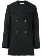 Nina Ricci Double Breasted Short Coat, Women's, Size: 36, Black, Polyester/viscose/wool