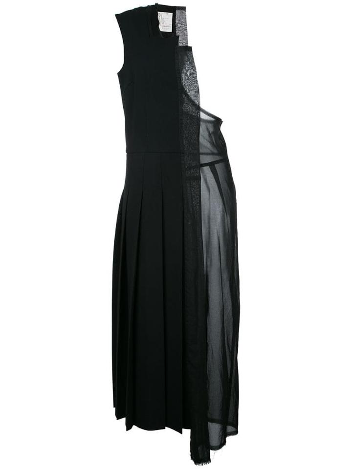 Comme Des Garçons Pre-owned Laser Cut One-shoulder Dress - Black