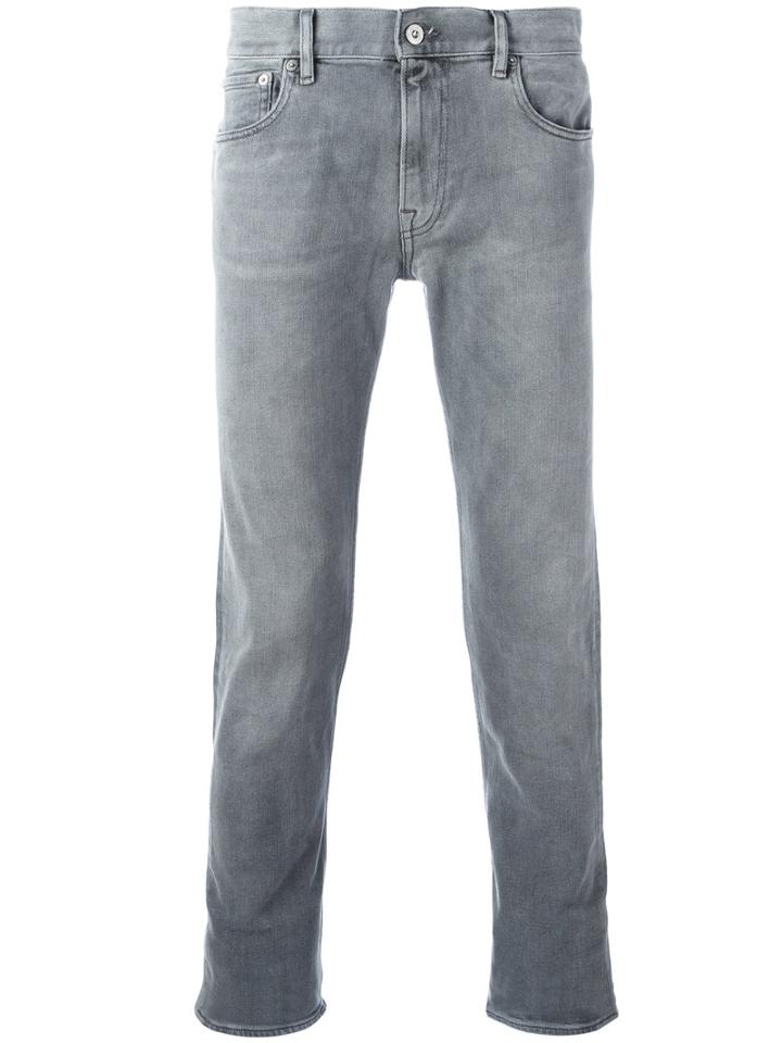 Stone Island Super Skinny Jeans, Men's, Size: 31, Grey, Cotton/spandex/elastane
